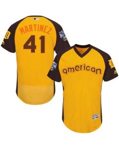 Tigers #41 Victor Martinez Gold Flexbase Authentic Collection 2016 All-Star American League Stitched MLB Jersey