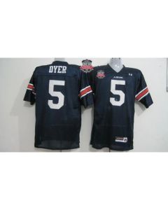 Tigers #5 Michael Dyer Blue 2014 BCS Bowl Patch Stitched NCAA Jersey