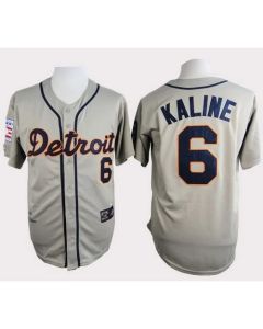 Tigers #6 Al Kaline Grey Cooperstown Throwback Stitched MLB Jersey