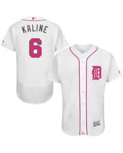 Tigers #6 Al Kaline White Flexbase Authentic Collection 2016 Mother's Day Stitched MLB Jersey