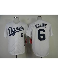 Tigers #6 Al Kaline White "Los Tigres" Stitched MLB Jersey