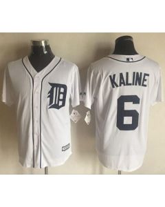 Tigers #6 Al Kaline White New Cool Base Stitched MLB Jersey