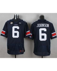 Tigers #6 Jeremy Johnson Blue Stitched NCAA Jersey