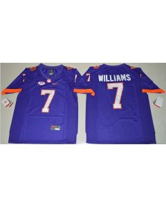 Tigers #7 Mike Williams Purple Limited Stitched NCAA Jersey