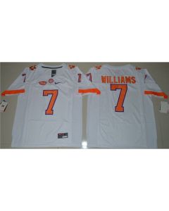 Tigers #7 Mike Williams White Limited Stitched NCAA Jersey