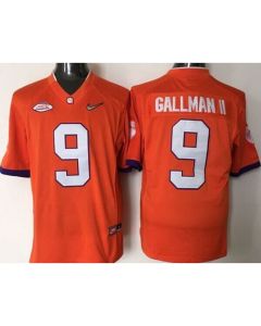 Tigers #9 Wayne Gallman II Orange 2016 National Championship Stitched NCAA Jersey