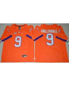Tigers #9 Wayne Gallman II Orange Limited Stitched NCAA Jersey
