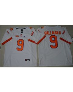Tigers #9 Wayne Gallman II White Limited Stitched NCAA Jersey