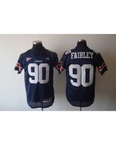 Tigers #90 Fairley Blue Stitched NCAA Jersey
