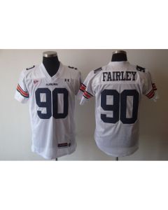 Tigers #90 Fairley White Stitched NCAA Jersey