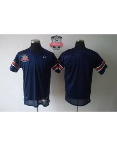 Tigers Blank Blue 2014 BCS Bowl Patch Stitched NCAA Jersey