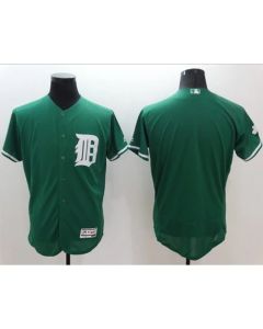 Tigers Blank Green Celtic Flexbase Authentic Collection Stitched MLB Jersey