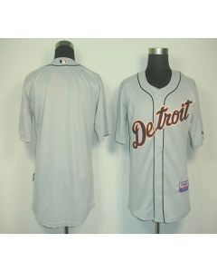 Tigers Blank Grey Cool Base Stitched MLB Jersey