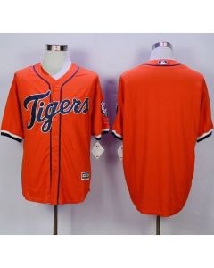 Tigers Blank Orange New Cool Base Stitched MLB Jersey
