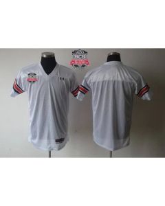 Tigers Blank White 2014 BCS Bowl Patch Stitched NCAA Jersey