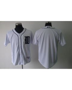 Tigers Blank White Cool Base Stitched MLB Jersey