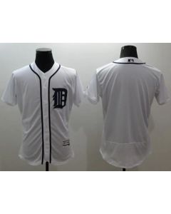 Tigers Blank White Flexbase Authentic Collection Stitched MLB Jersey