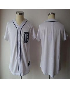 Tigers Blank White Women's Fashion Stitched MLB Jersey