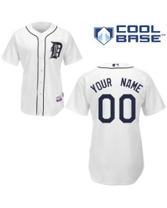 Tigers Personalized Authentic White MLB Jersey