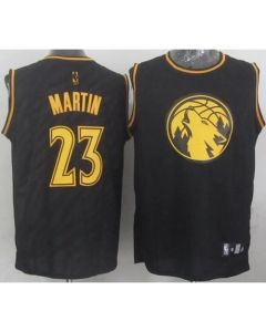 Timberwolves #23 Kevin Martin Black Precious Metals Fashion Stitched NBA Jersey