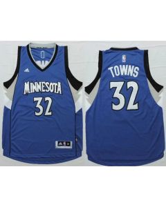 Timberwolves #32 Karl-Anthony Towns Blue Stitched NBA Jersey
