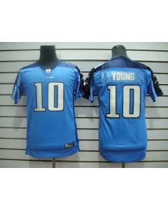 Titans #10 Vince Young Baby Blue Stitched Youth NFL Jersey