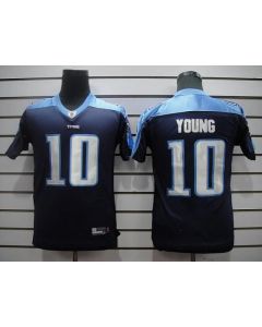 Titans #10 Vince Young Dark Blue Stitched Youth NFL Jersey