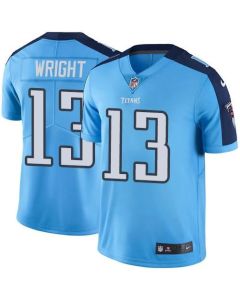 Titans #13 Kendall Wright Light Blue Men's Stitched NFL Limited Rush Jersey