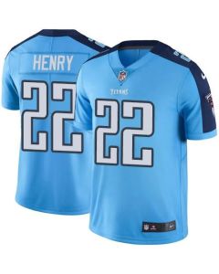 Titans #22 Derrick Henry Light Blue Youth Stitched NFL Limited Rush Jersey