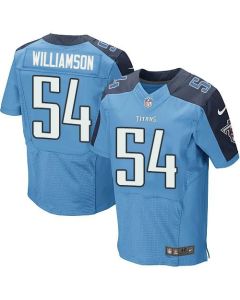Titans #54 Avery Williamson Light Blue Team Color Men's Stitched NFL Elite Jersey