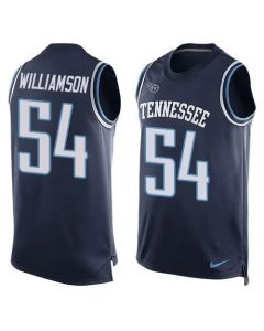 Titans #54 Avery Williamson Navy Blue Alternate Men's Stitched NFL Limited Tank Top Jersey