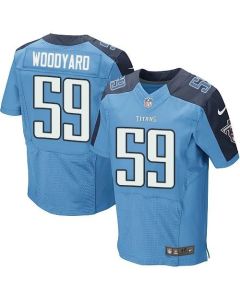 Titans #59 Wesley Woodyard Light Blue Team Color Men's Stitched NFL Elite Jersey