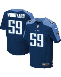 Titans #59 Wesley Woodyard Navy Blue Alternate Men's Stitched NFL Elite Jersey