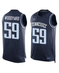 Titans #59 Wesley Woodyard Navy Blue Alternate Men's Stitched NFL Limited Tank Top Jersey