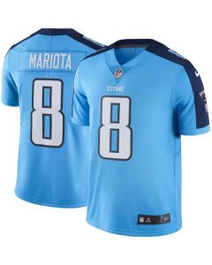 Titans #8 Marcus Mariota Light Blue Men's Stitched NFL Limited Rush Jersey