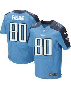 Titans #80 Anthony Fasano Light Blue Team Color Men's Stitched NFL Elite Jersey