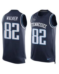 Titans #82 Delanie Walker Navy Blue Alternate Men's Stitched NFL Limited Tank Top Jersey