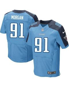 Titans #91 Derrick Morgan Light Blue Team Color Men's Stitched NFL Elite Jersey