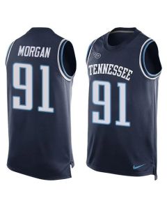 Titans #91 Derrick Morgan Navy Blue Alternate Men's Stitched NFL Limited Tank Top Jersey
