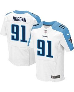 Titans #91 Derrick Morgan White Men's Stitched NFL Elite Jersey