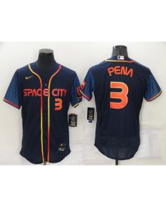 Toddler #3 Jeremy Pena 2022 Navy City Connect Stitched Baseball Jersey