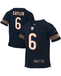 Toddler Bears #6 Jay Cutler Navy Blue Team Color Stitched NFL Elite Jersey