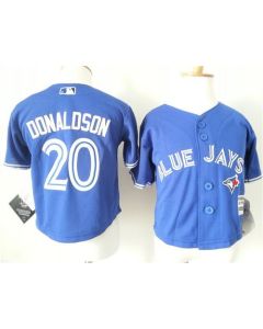 Toddler Blue Jays #20 Josh Donaldson Blue Cool Base Stitched MLB Jersey