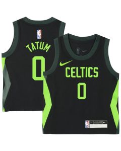 Toddler Boston Celtics Jayson Tatum Black 2024/25 Swingman Player Jersey - City Edition