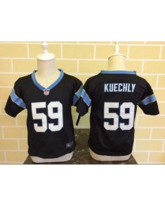 Toddler Carolina Panthers #59 Luke Kuechly Black Stitched NFL Jersey