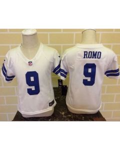 Toddler Cowboys #9 Tony Romo White Stitched NFL Elite Jersey