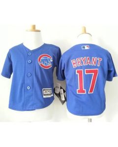 Toddler Cubs #17 Kris Bryant Blue Cool Base Stitched MLB Jersey