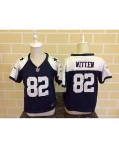 Toddler Dallas Cowboys #82 Jason Witten Blue Thanksgiving Stitched NFL Jersey
