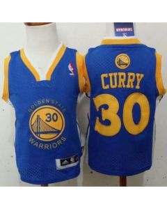 Toddler Golden State Warriors #30 Stephen Curry Blue NBA Jersey