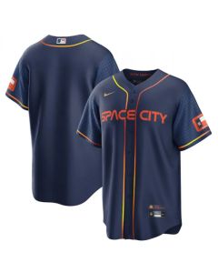 Toddler Houston Astros Blank Navy City Connect Stitched Baseball Jersey